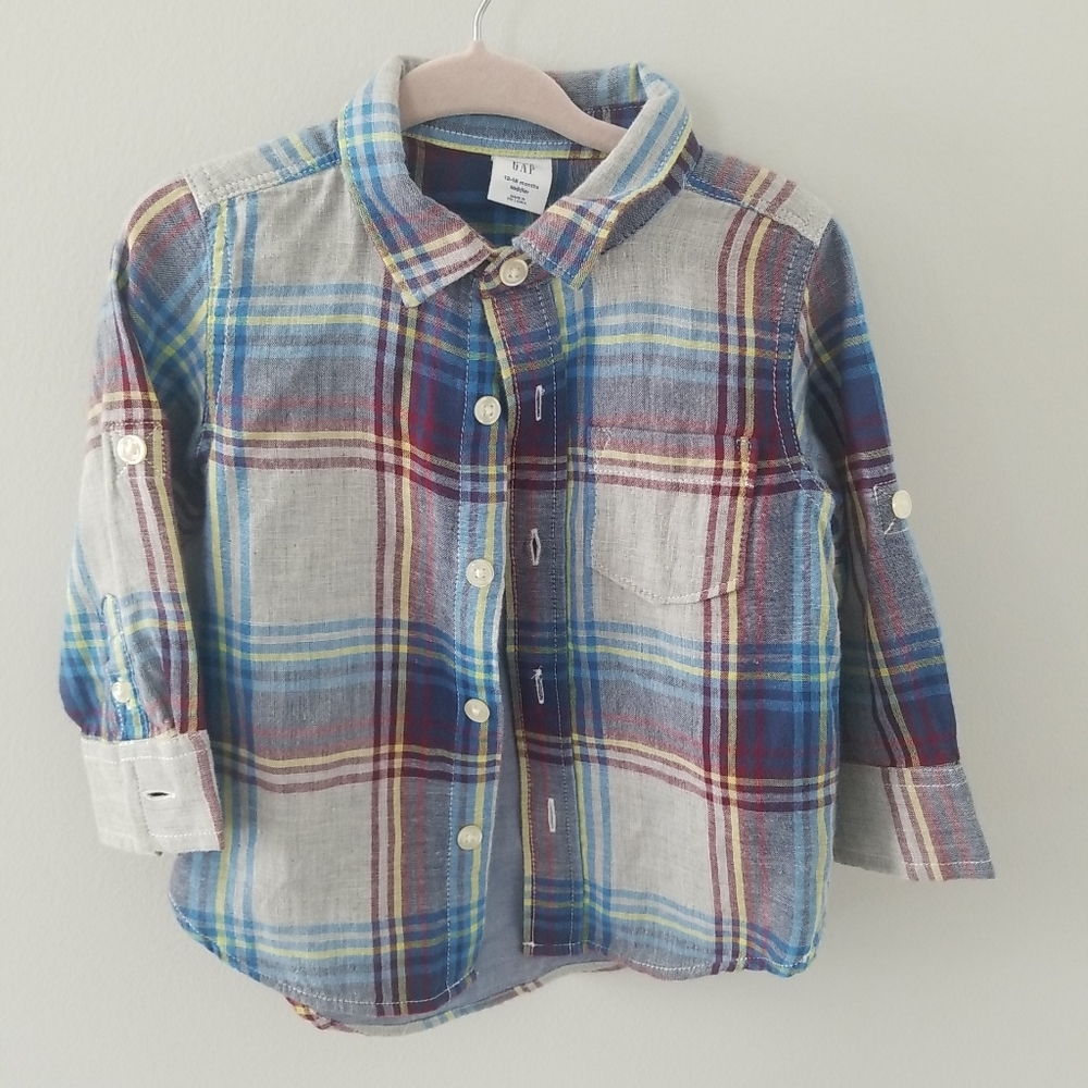 Gap baby boy button up shirt